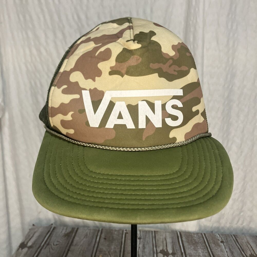 VANS Camo Trucker Hat Adjustable Mesh By Otto